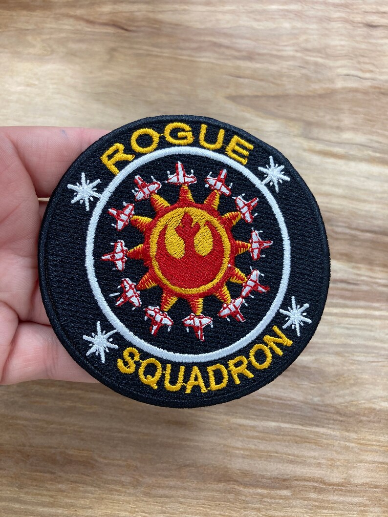 embroidered patch X-wing Rogue Squadron Inspired rebel scum applique resistance Rebel Flight Academy iron on Star Wars inspired