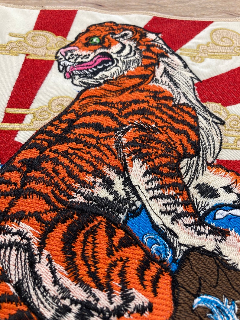 Download Japanese Tiger Embroidered Patch Chinese patch applique | Etsy