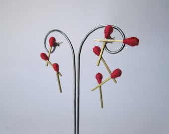 Miss-Matchstick Earrings