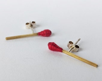 Mini Matchstick Earrings