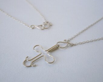 Hook and Eye Necklace - Silver