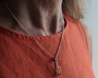 Single Safety Pin Necklace