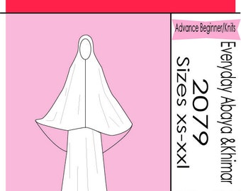 PDF Sewing Patterns Women's Abaya and Khimar Set