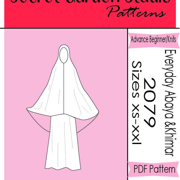 PDF Sewing Patterns Women's Abaya and Khimar Set