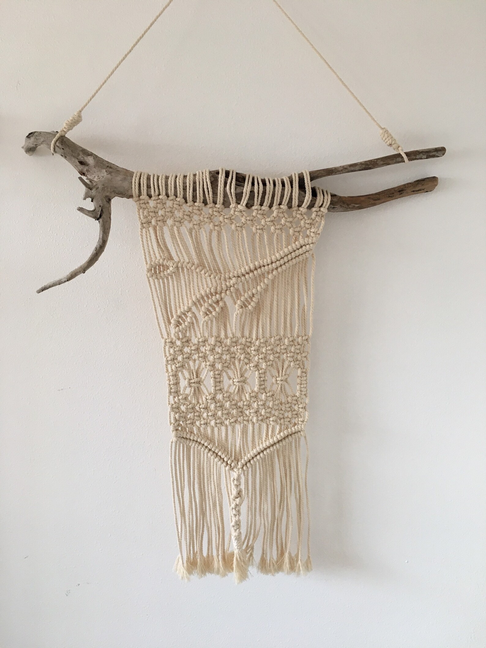 Driftwood Macrame Wall hanging Etsy