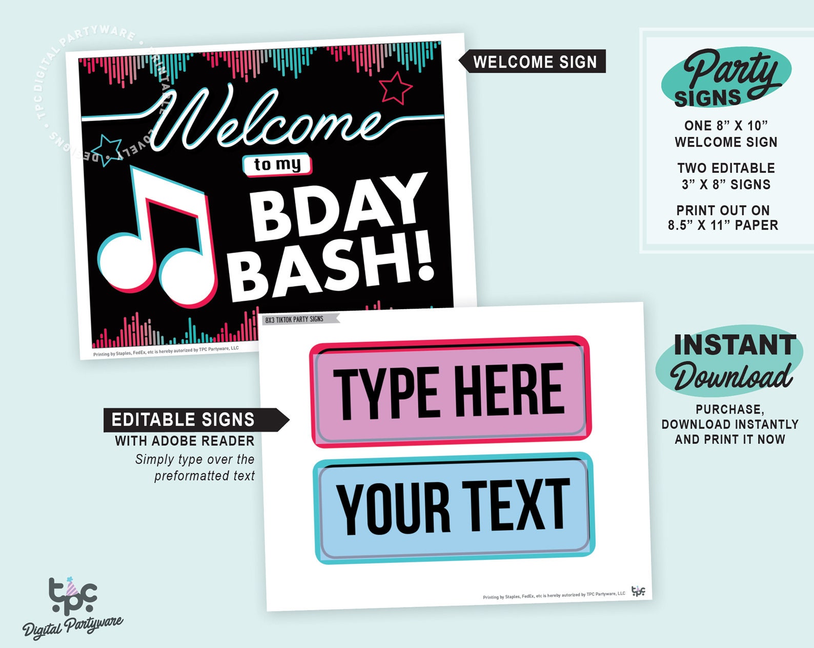 Tiktok Inspired Welcome Signs Printable Tiktok Party Sign Etsy France Tiktok Inspired Welcome Signs Printable Tiktok Party Sign Etsy France