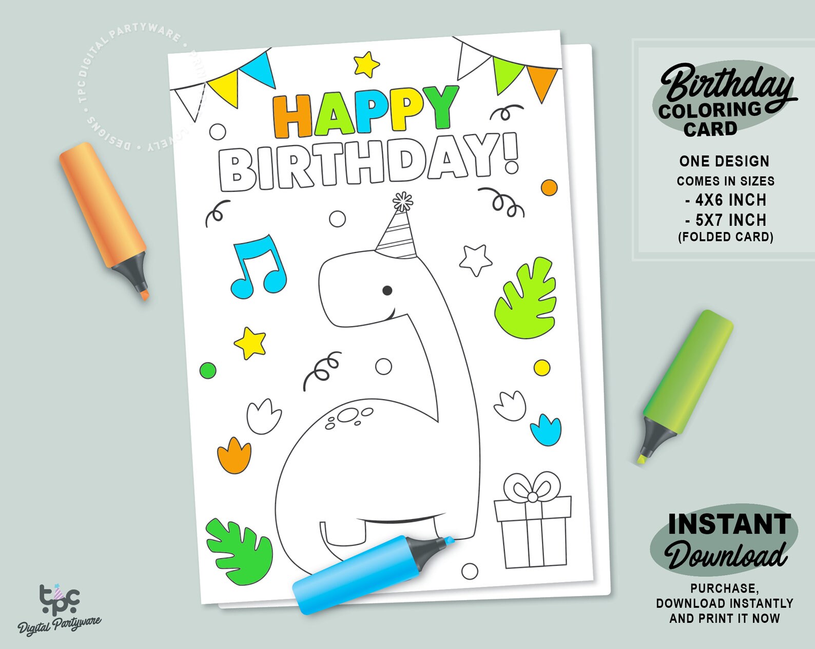 Dinosaur Birthday Card Printable Printable Cards