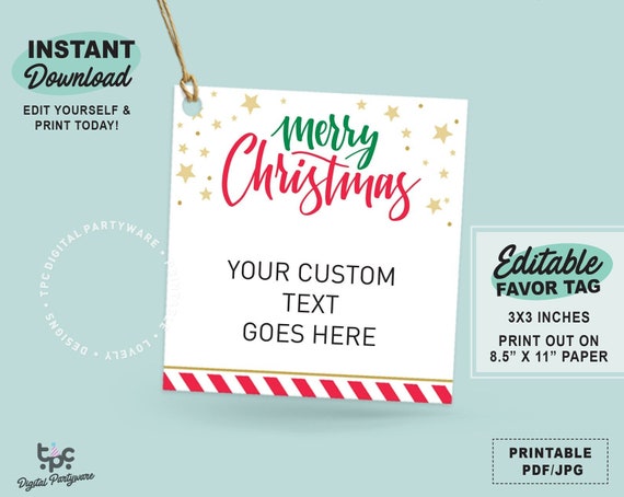 Blank Gift Tags Template - Free Printable