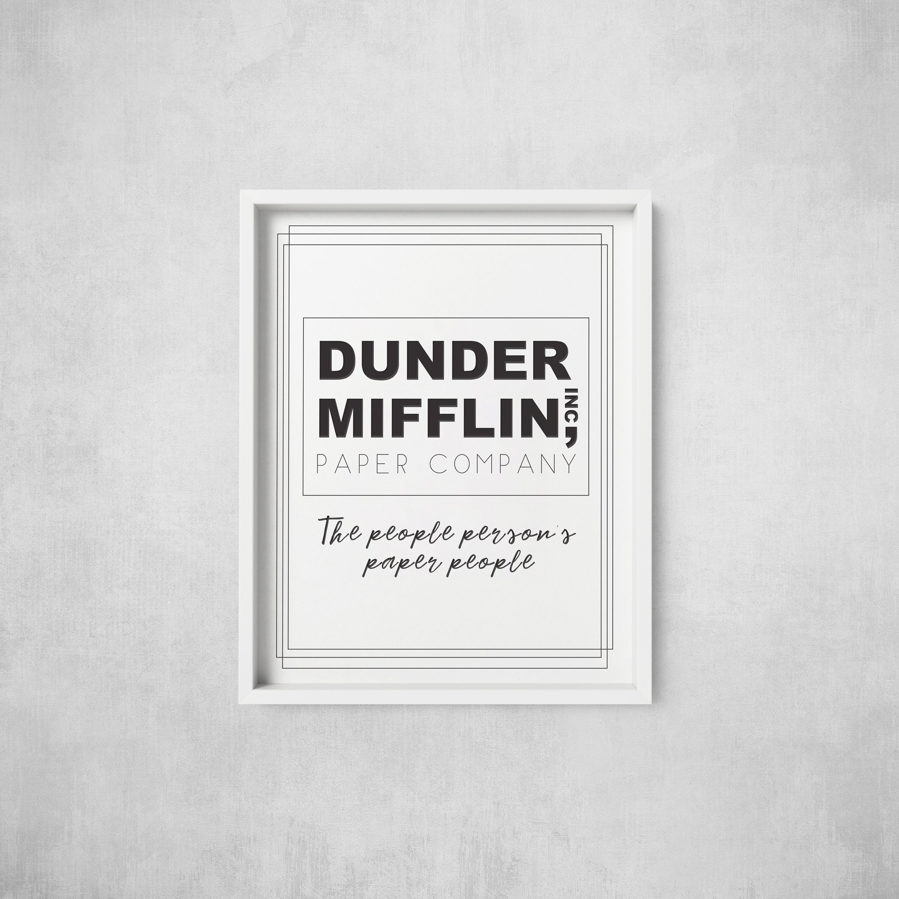 Dunder Mifflin the People Person's Paper People Dunder Mifflin Printable  the Office the Office Printable Instant Download printable 