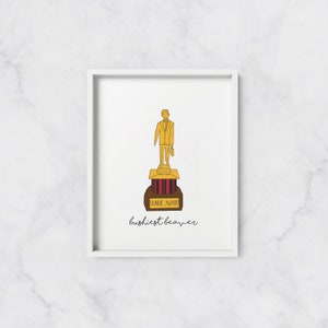 Dundie Award Printable | Bushiest Beaver Printable | The Office Printable | Michael Scott | Phyllis Vance | Printable | Instant Download