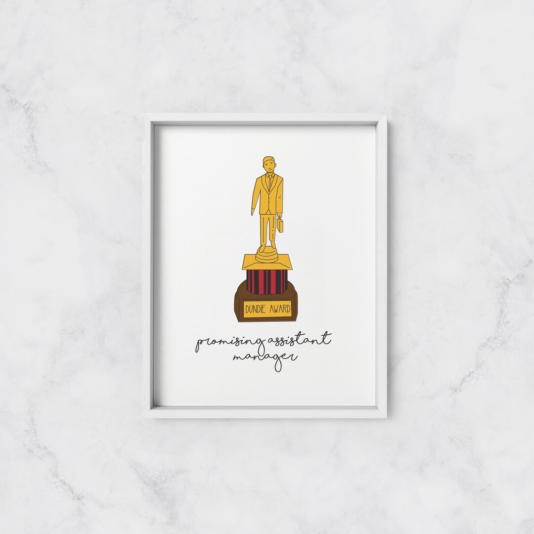 Dundie Award Print Dundie Award Promising Assistant Manager the Office Dundie Award Print Dundie Award Promising Assistant Manager the Office