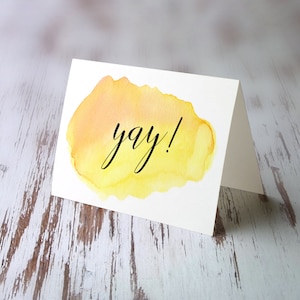 Yay! | Congrats | Congratulations Greeting Card | Congrats Card | Celebration Card