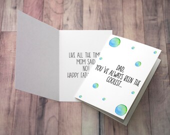 Father's Day Card | Funny Father's Day Card | Card for Dad | Card for Husband | Card for Grandpa | Happy Father's Day | Dad | Card