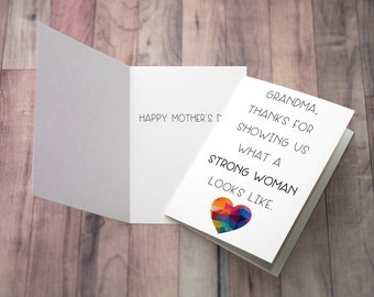 Mother's Day Card | Card for Grandma | Card for Mom | Mother's Day | Grandma | Mom | Mother
