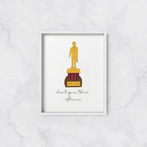 Dundie Award Printable | Don&#39;t Go In There After Me | The Office Printable | Michael Scott | Kevin Malone | Printable | Instant Download