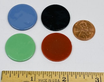 Precut Fusible Glass circles Coe 90, 4 piece