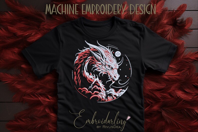machine embroidery design Asian green dragon, china New Year symbol, line art design, winter embroidery, new year embroidery, china embroidery, china new year design, green dragon embroidery, asian embroidery design, dragon embroidery pattern