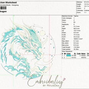 machine embroidery design Asian green dragon, china New Year symbol, line art design, winter embroidery, new year embroidery, china embroidery, china new year design, green dragon embroidery, asian embroidery design, dragon embroidery pattern
