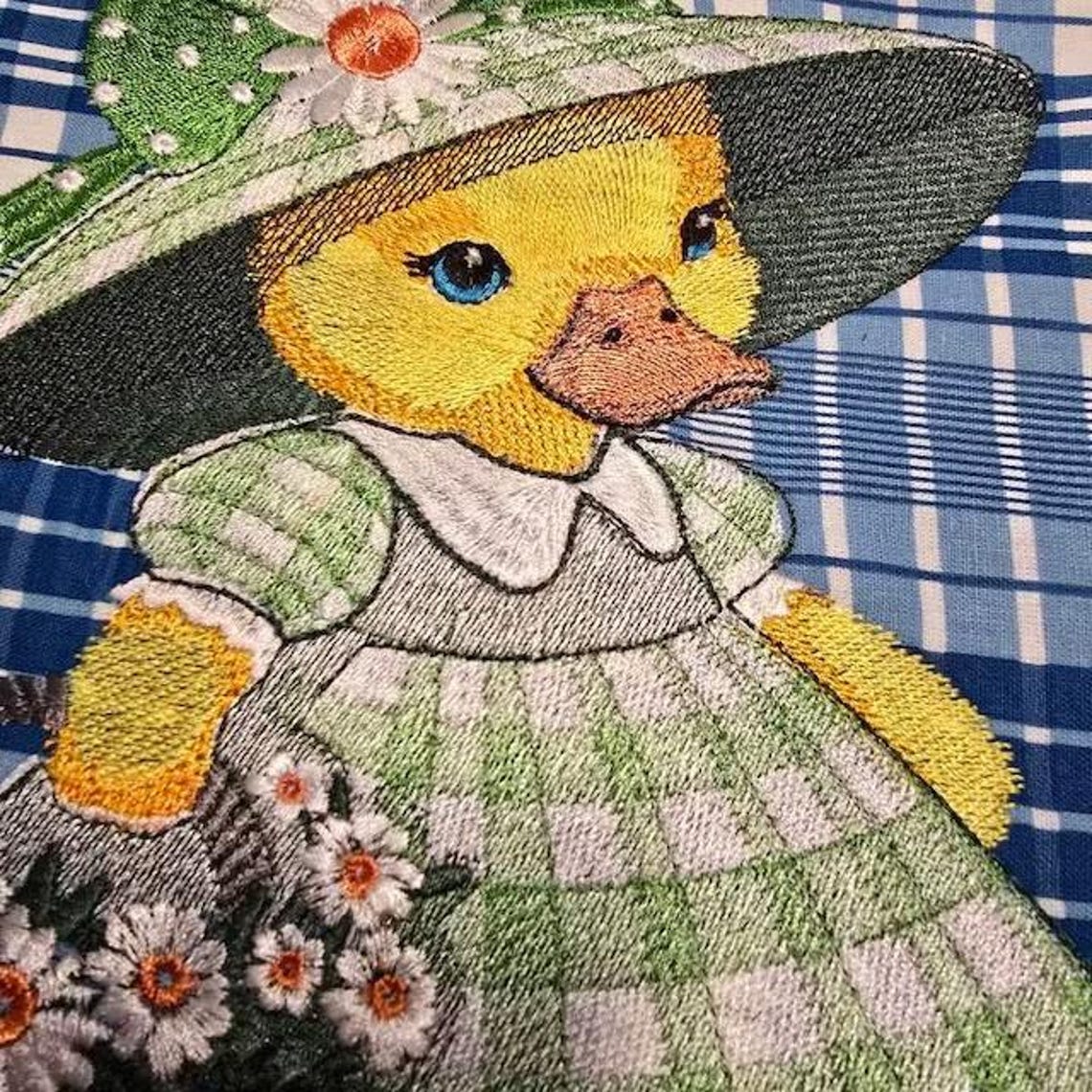 Funny Duck Embroidery Design: Vintage Easter Eggs Pattern (PDF) - Etsy