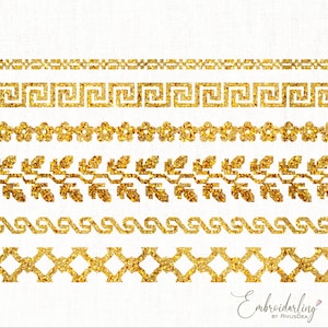 Endless Border Embroidery Designs pack, Divider Embroidery Design, Folk Border, Floral Border Seamless exp, pes, hus, vp3, dst, xxx, jef