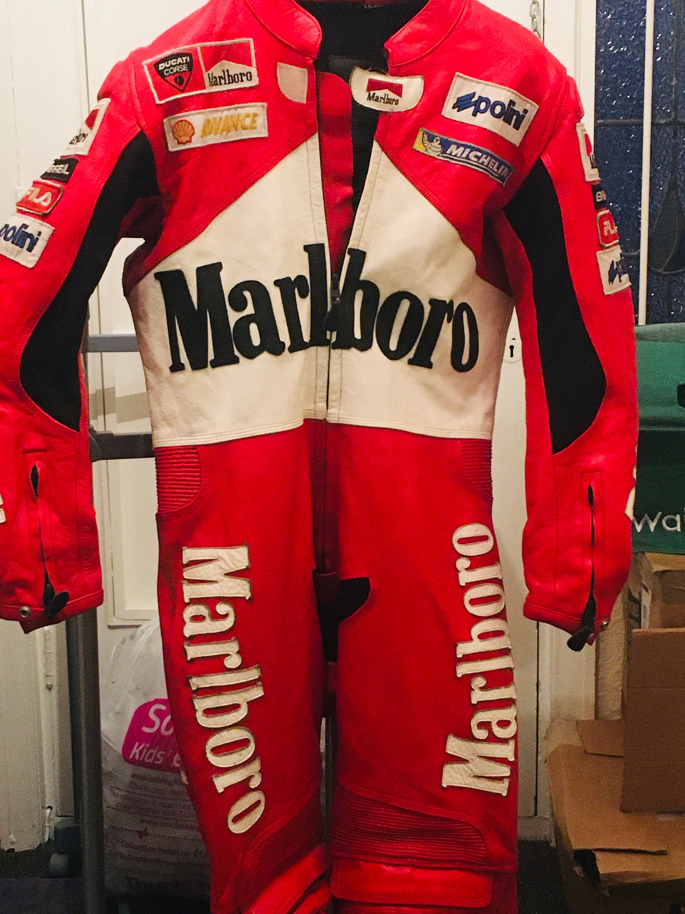 Vintage MARLBORO Leather Motorcycle 