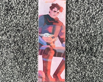 Mandalorian Din and Grogu Bookmark