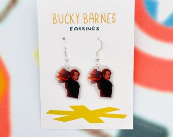 Bucky Barnes Thunderbolts Earrings