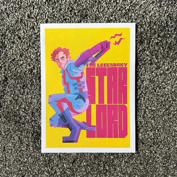 The Legendary Star Lord Guardians of the Galaxy Print