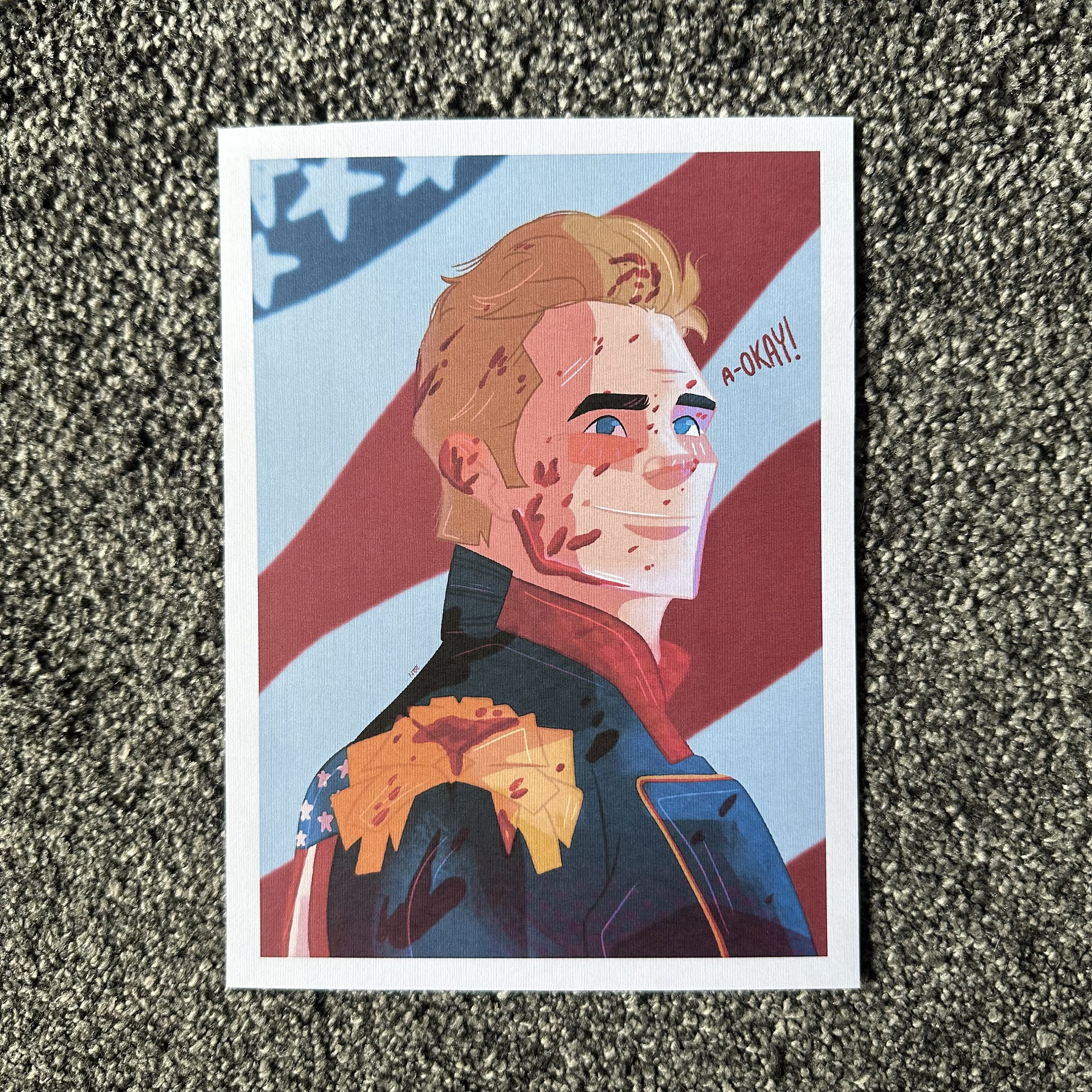 Homelander Flag the Boys Print - Etsy
