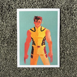 Estampado del traje de Wolverine