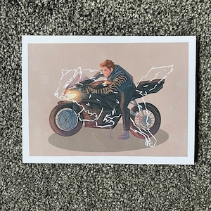 Bucky White Wolf Print