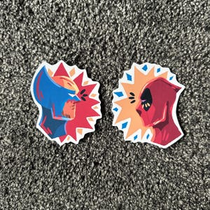 Deadpool and Wolverine Waterproof Vinyl Stickers