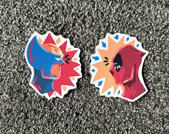 デッドプールとウルヴァリンの防水ビニールステッカー