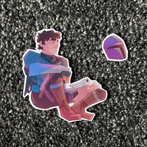 Mandalorian Din and Grogu Waterproof Vinyl Stickers