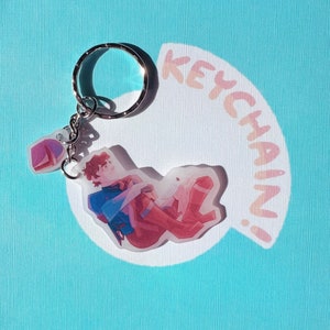 The Mandolorian and Grogu Keychain