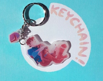 The Mandolorian and Grogu Keychain