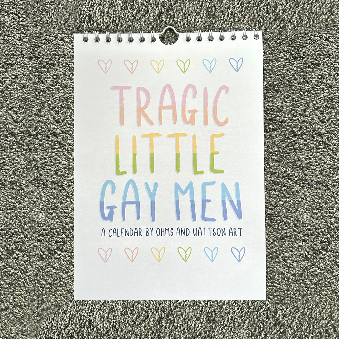 tragic-little-gay-men-calendar-2024-etsy