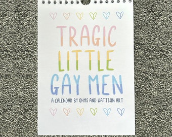 Tragic Little Gay Men Calendar 2024