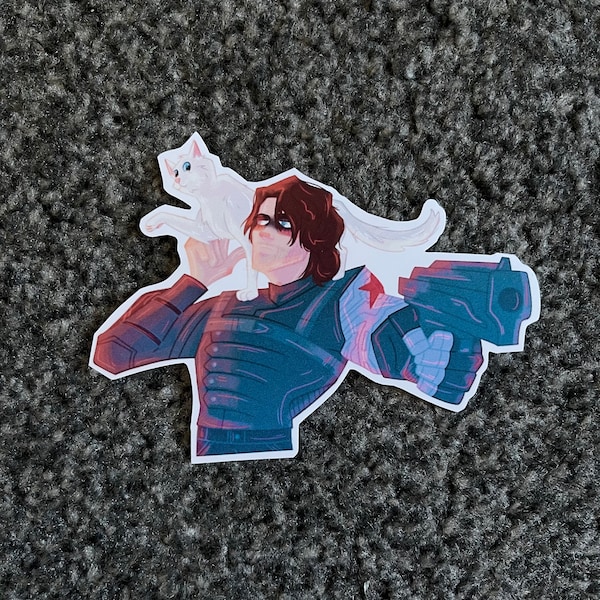 Bucky Winter Soldier Alpine Waterproof Vinyl Sticker