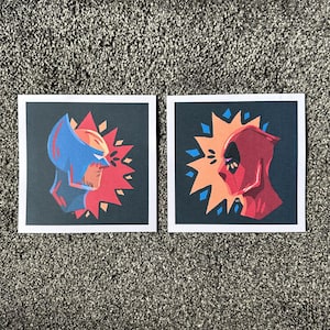 Deadpool and Wolverine Profile Print Set
