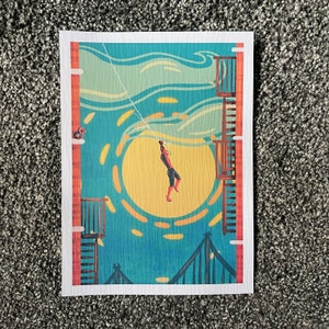 Spidey Swing Spiderman Print