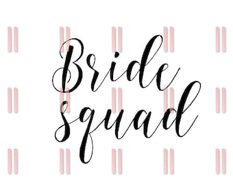 Novia Escuadrón SVG / PNG / DXF