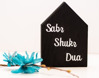 Mini wood house, Wood House, Tiered Tray Decor, Farmhouse, mini sign, small wood house, muslim decor, islamic decor, eid gift, housewarming