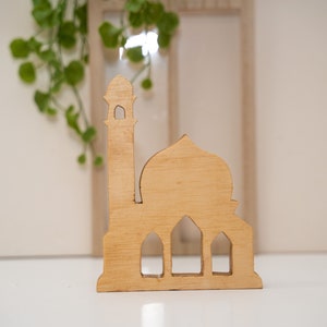 Ramadan village, Wood mosque, Islamic home decor, Eid Decor, Ramadhan decor, Modern Islamic decor, minimalist islamic decor Mosque 3