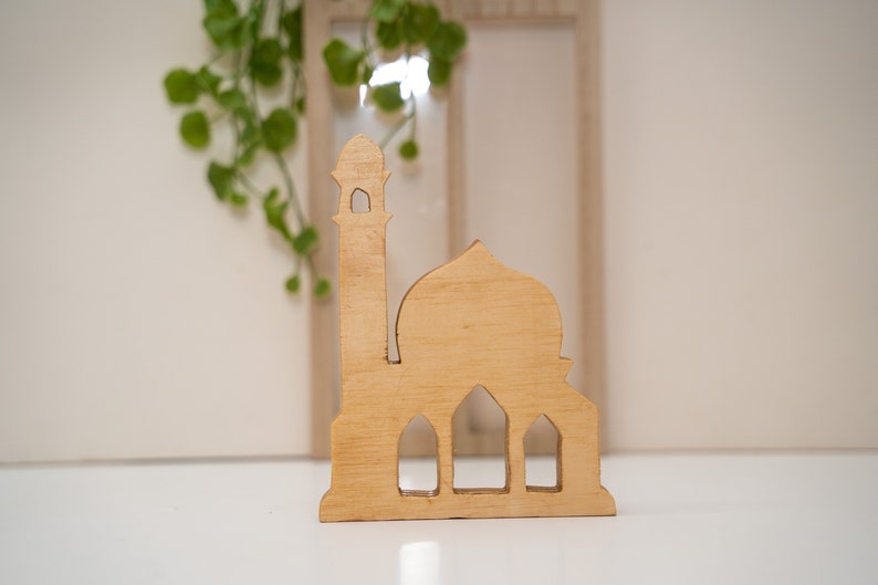 Ramadan village, Wood mosque, Islamic home decor, Eid Decor, Ramadhan decor, Modern Islamic decor, minimalist islamic decor Mosque 3