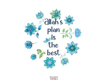UV DTF Decal Only – Allah's Plan is the Best