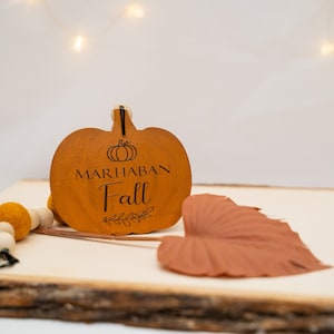 Marhaban Fall or Autumn decor, Felt wool balls, Pumpkin decor, Arabic tiered tray decor, Coffee Station decor, farmhouse wood bead garland
