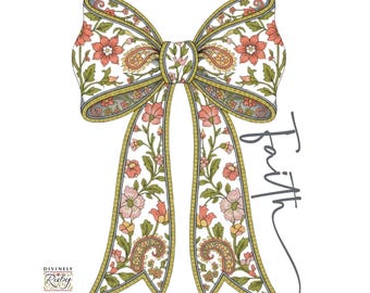 DTF Heat Transfer, Iron-on Heat Transfer Decal Only "Faith" or "Grateful"