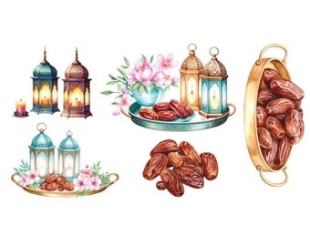 UV DTF Decal Only – Ramadan – Mini Element Sheet