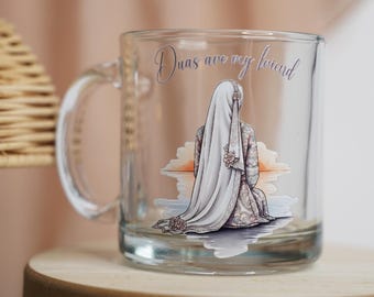 Glass Mug "Duas are my friend"
